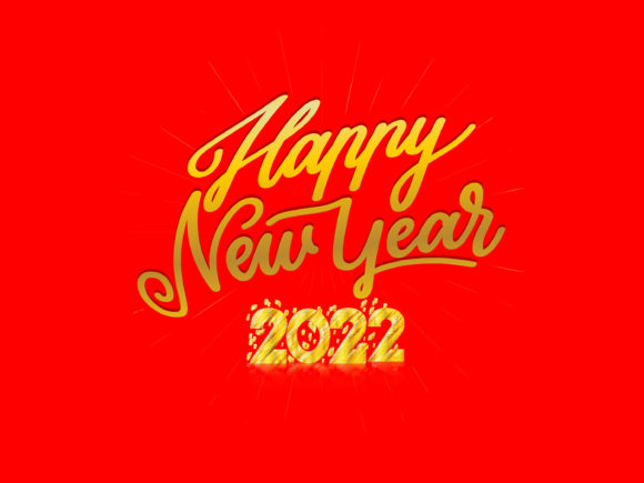 2022 Happy New Year Vector Text for Crafters and Etsy Businesses