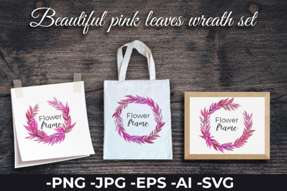 Beautiful Pink Leaves Wreath Set Review for Real Projects