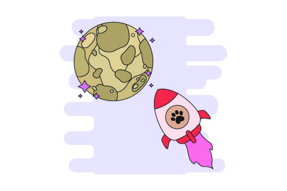 Flat Icon Space Rocket Cute: A Graphics Freebie for Playful Branding