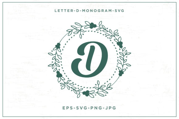 Letter D Monogram Design-SVG: A Versatile Graphic for Bloggers and Publishers