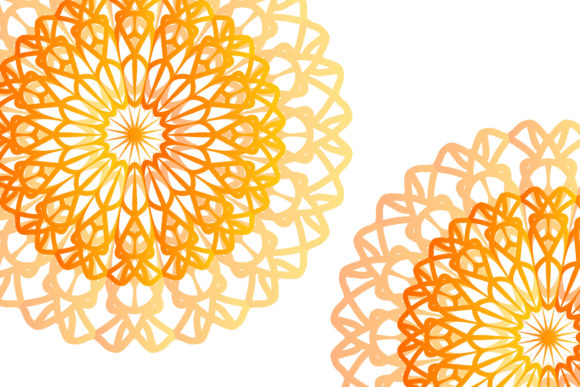 Mandala Color Gradient Art Background Review for Real Embroidery Projects