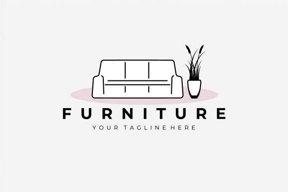 Minimalist Furniture Soda Divan Old Logo: A Versatile Graphic Freebie for Content Creators