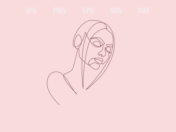 Minimalistic Woman One Line – A Versatile Graphic Design Freebie for Handmade Creations
