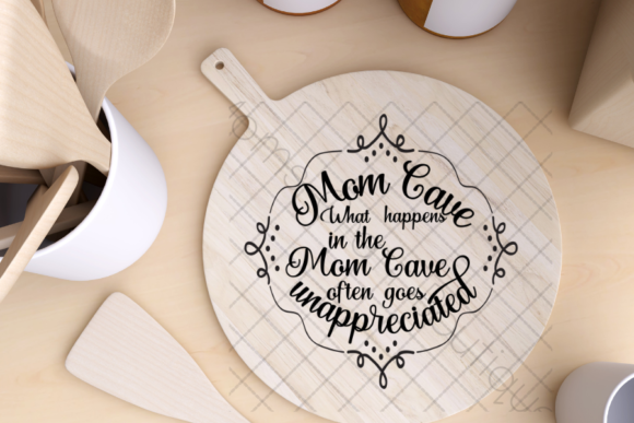 Mom Cave Often Unappreciated SVG for Crafts & Graphics