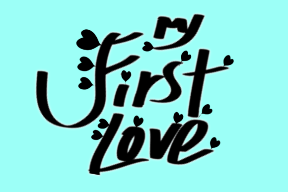 My First Love: A Versatile Graphic Design Asset for Crafts and Merch