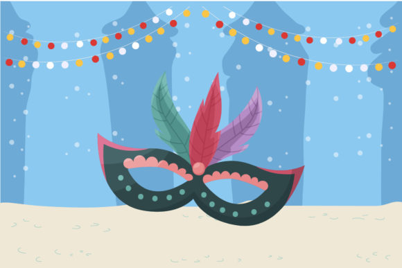 New Year Illustration: A Festive Graphic Design Asset for Local Business Branding