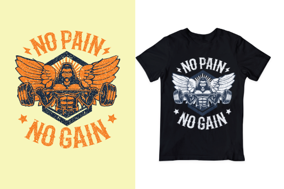 No Pain No Gain: A Powerful Graphic Design Asset for Branding and Content