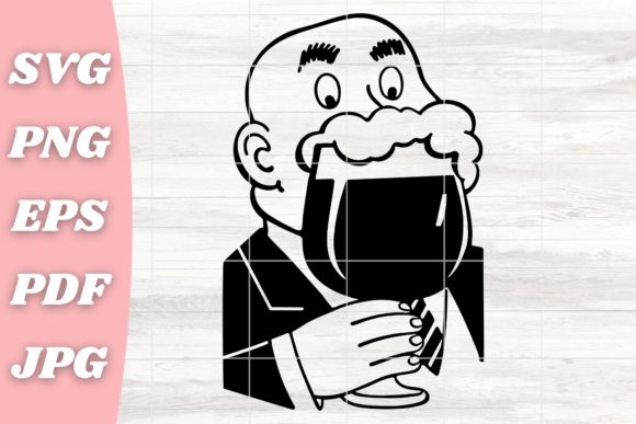 Retro Beer Lover SVG: A Versatile Graphic Design Asset for Crafts
