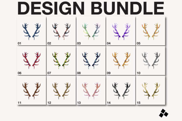 Sublimation Deer Antlers SVG Design for Local Business Branding