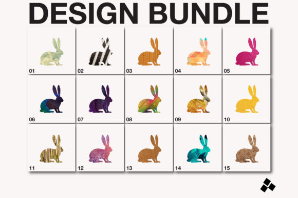 Sublimation Rabbit SVG Backgrounds for Real Crafting and Graphics