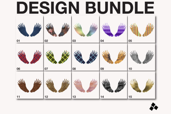 Sublimation Wings Graphic for Local Business Branding